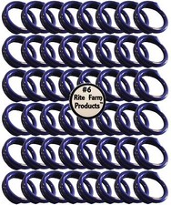 48 BLUE #6 LEG BANDS 3/8 CHICKEN POULTRY CHICK QUAIL PIGEON DOVE DUCK GOOSE BIRD