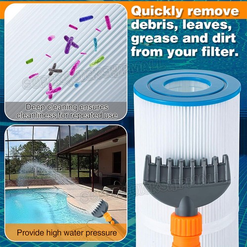 Cleaning Tool Water Wand Tub Spa Filter Swimming Pool Cartridge Cleaner AU - Picture 6 of 10