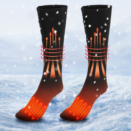Heating Warm Heated Socks Electric Winter Men Women Ladies Thermal Feet Socks - Picture 3 of 13