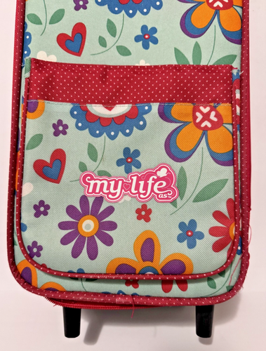 My Life 18" Rolling Doll Carrier (Floral Heart) - Picture 3 of 8