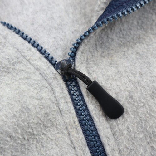 Vintage 70er 80er Patagonia Big Logo Label Fleecejacke Full Zip grau blau M - Bild 3 von 10