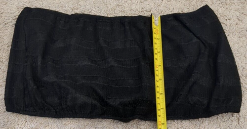 Women's Sexy 3 Piece Mesh Striped Bodycon Outfit, Black Sz-XXL NWOT - Picture 9 of 11