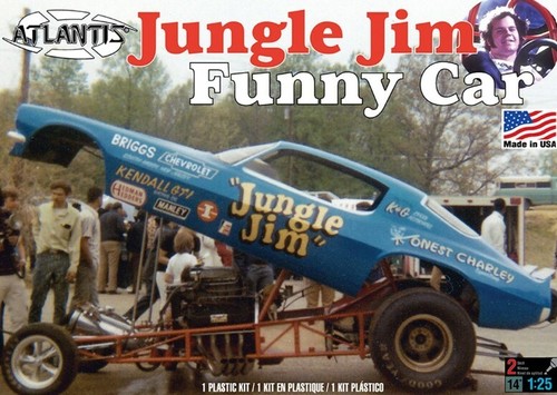 Atlantis Jungle Jim Camaro Funny Car Drag Car 1:25 scale model car kit 1440 - Picture 1 of 2