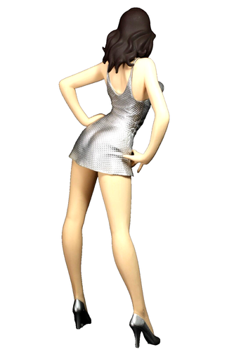 Lupin III Fujiko Mine Figur DX Montage erforderlich Metallic Farbe Kleid Silber JP - Bild 9 von 15