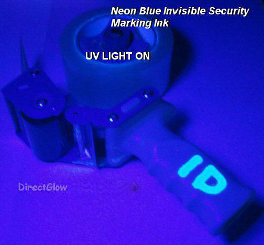 Opticz 8oz Industrial Bright BLUE Blacklight Reactive Invisible UV Ink ...