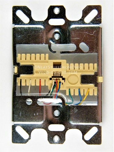 GNIAZDO TELEFONICZNE, STAL NIERDZEWNA, UCHWYT ŚCIENNY, RJ11 / RJ12: 1, 2 lub 3 LINIE ☎️ - Zdjęcie 8 z 11