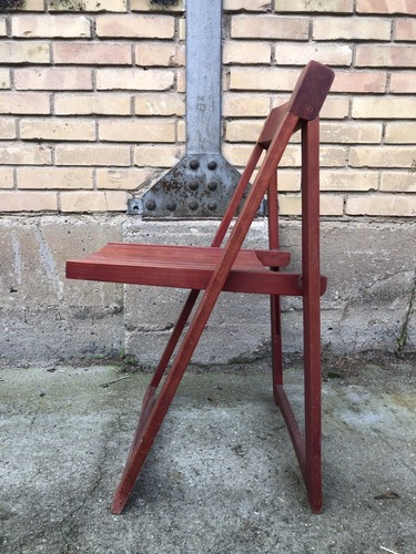 Vintage Klappstuhl Folding Chair von Aldo Jacober für Alberto Bazzani 60s Design - Bild 4 von 8