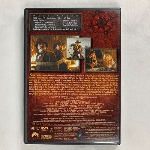 Indiana Jones - The Adventure Collection (DVD, 2003, 3-Film 4-Disc Set, WS) - Picture 16 of 24