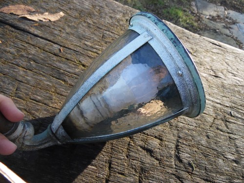 Antiguo aplique de luz de porche artesanal de colección accesorio exterior - Imagen 10 de 21