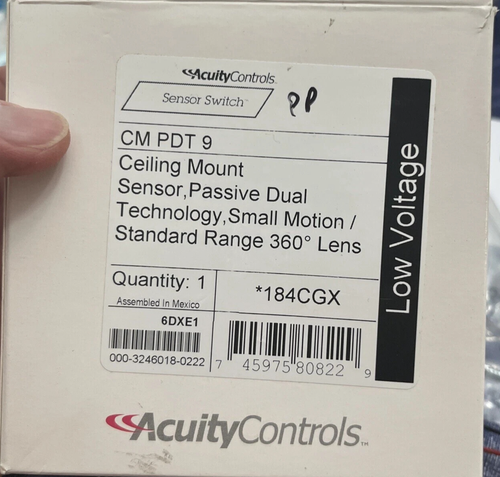 Acuity Ceiling Mount Sensor Switch Passive Dual Technology Standard Range 360° - Photo 2/3