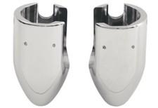 2008-2013 Harley-Davidson FL Chrome Bullet Front Axle Cap by Drag Specialties