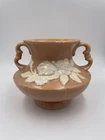 Weller Pottery Vase Peach color Cameo Rose Pattern