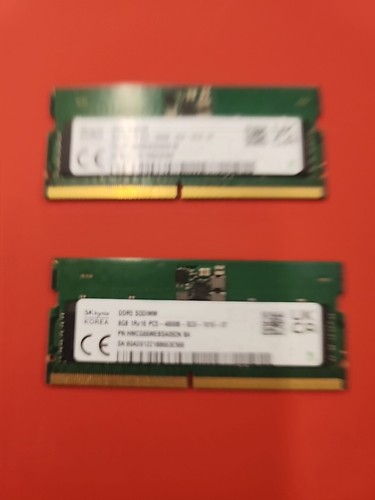 SK-Hynix 8GB DDR5 4800MHz SODIMM PC5-4800B-SC0 1Rx16 1.1V SO-DIMM aw61824a - Picture 2 of 5
