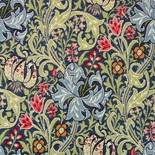 Tapestry Fabric William Morris - Golden Lily - Floral Upholstery Fabric Material