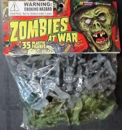 Brilliant Novelty Co Zombies At War WWII US - German Army Men MIBag