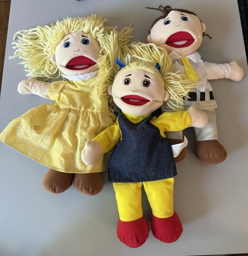 Marvel Education Hand Puppets Boys Girls Full Body Plush Lot Of 3