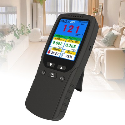 9in1 Luft Qualität Messgerät PM10 PM2.5 TVOC AQI Formaldehyd Detektor Feinstaub
