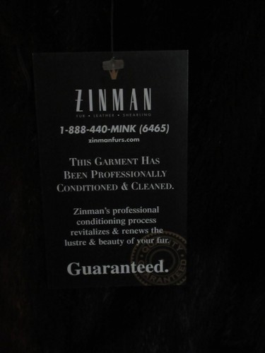 Vintage Mahogany Male Mink Fur Coat by Zinman Furs Ladies Size Large 3/4 Length - Picture 8 of 12