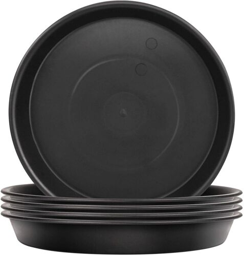 Black Round Plastic Plant Pot Saucer hydroponics 18/20/25/30/35/40/45/50cm. - Picture 3 of 3