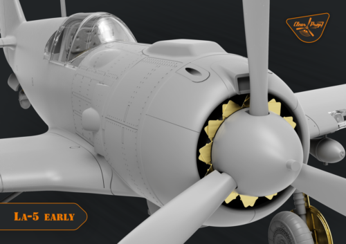 Clear Prop CP72014 - 1/72, La-5 frühe Version Maßstab Modellbausatz, Länge 121 mm - Bild 10 von 12