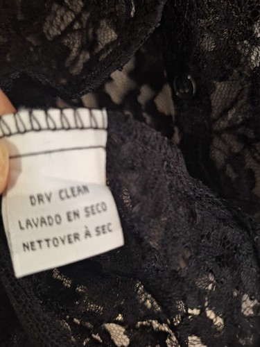 Vintage 90s Jones New York Black Lace Blouse - New w/ Tag - RRP $119.00 USD (15) - Picture 6 of 6