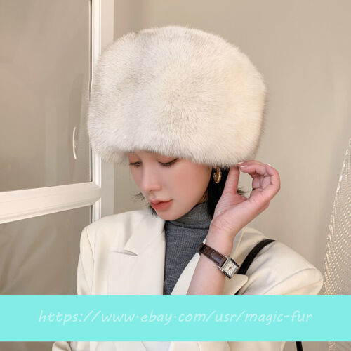 Unisex Full Covered Real Fox Fur Hat Russian Ushanka Cossack Trapper Hat Ski Cap - Picture 7 of 10