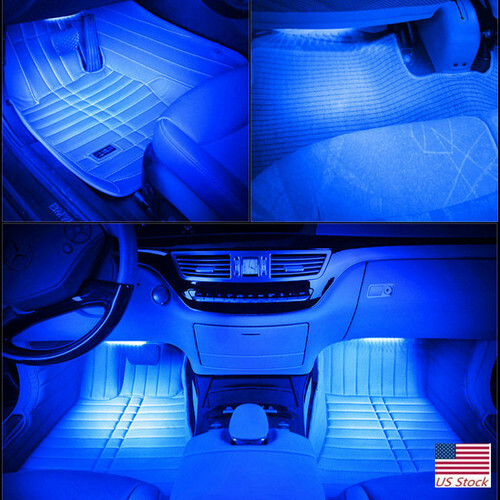 ┥LED RGB accesorios interiores de automóvil atmósfera decorativa de piso tira de luces - Imagen 10 de 11