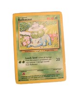 Pokémon TCG Bulbasaur Base Set 44/102 Regular 1st Edition Common