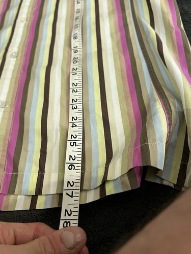 Gieves & Hawkes Mens Size 15 1/2 Collar Multicoloured Striped Shirt Savile Row - Picture 6 of 6