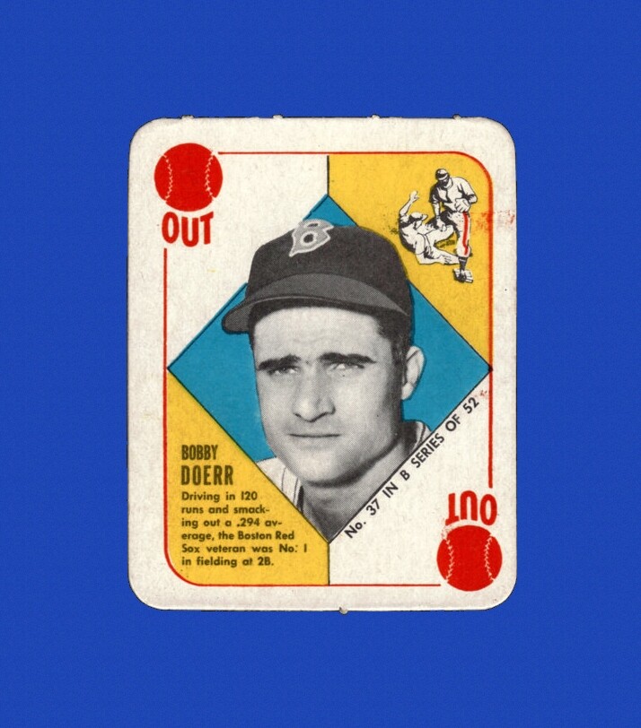 1951 Topps Blue Backs Set-Break # 37 Bobby Doerr VG-VGEX (crease) *GMCARDS*