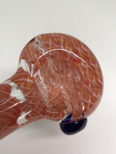 USA TOBACCO SMOKING HAND PIPE BLOWN GLASS 3” LATACHINO ROD HEAVY SPOON SDK75OR 1 - Picture 12 of 12