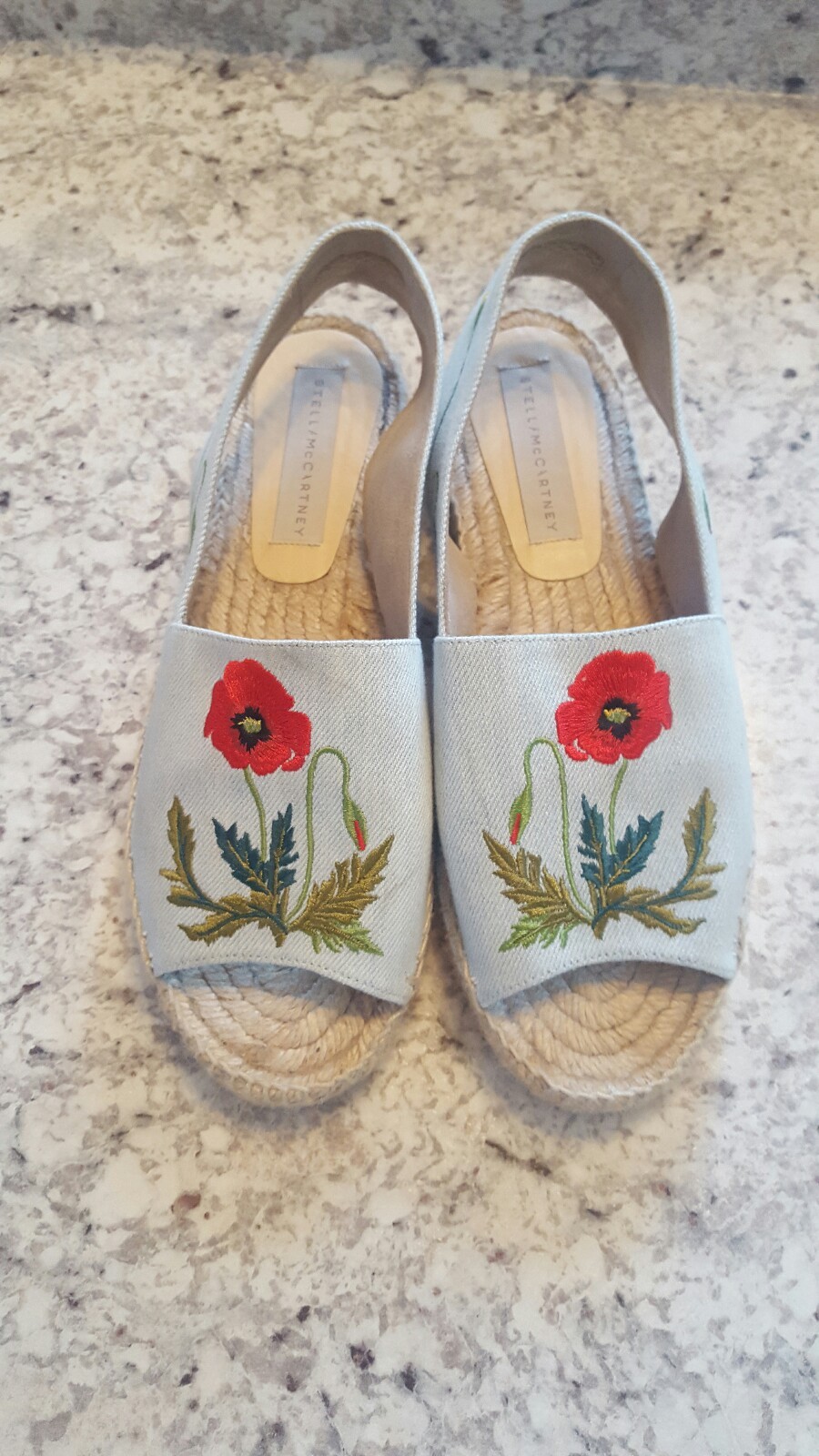Stella McCartney bordado floral Denim Charol Alpargatas EUR 39 US 9 758 Stella McCartney bordado floral Denim Charol Charol Charol Alpargatas EUR 39 US 9 758 servicio honesto