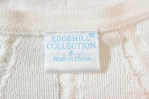 Edgehill Cardigan Sweater Off-White Size 6 Girl's - Picture 5 of 6