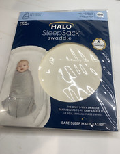 HALO SleepSack Swaddle - Newborn 0 - 3 Months Micro Fleece New-Not Opened Cream