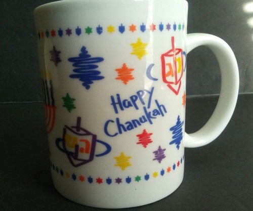 Taza de café Menorah Dreidel Happy Janucá taza Rite Lite Ltd Susan Fischer Weis - Imagen 2 de 6