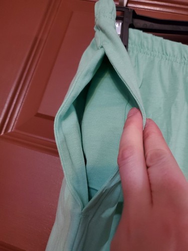 Easy Essentials Green Cotton Shorts With Pockets Size 1X - Picture 5 of 6