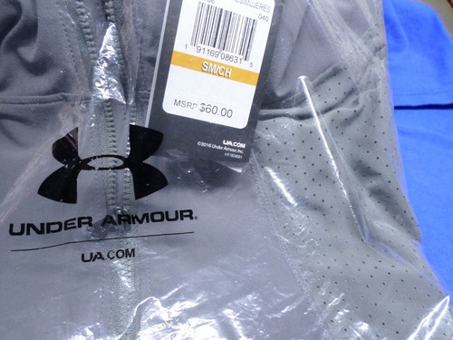 Under Armour S Damen Graphite GRAU Squad Woven 1/2 Zip Pullover Jacke 1305786 - Bild 6 von 7