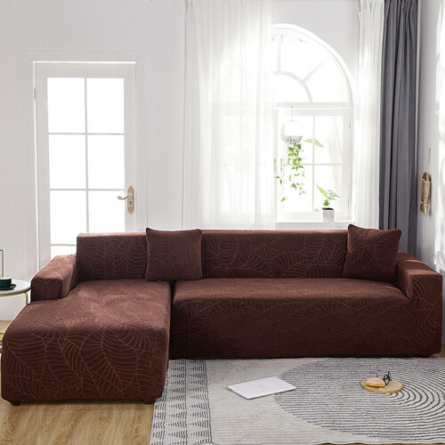 1/2/3/4 Seater Waterproof Jacquard Sofa Covers Thick Elastic L Shaped Protector - Picture 29 of 34