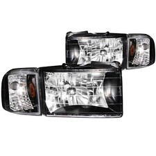 Anzo USA Headlights ANZO USA 111067 Dodge Ram Crystal Black with Corner Headlight Assembly - (Sol...