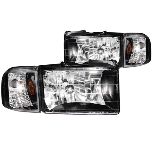 ANZO USA 111067 Dodge Ram Crystal Black with Corner Headlight Assembly - (Sol... - Picture 1 of 2