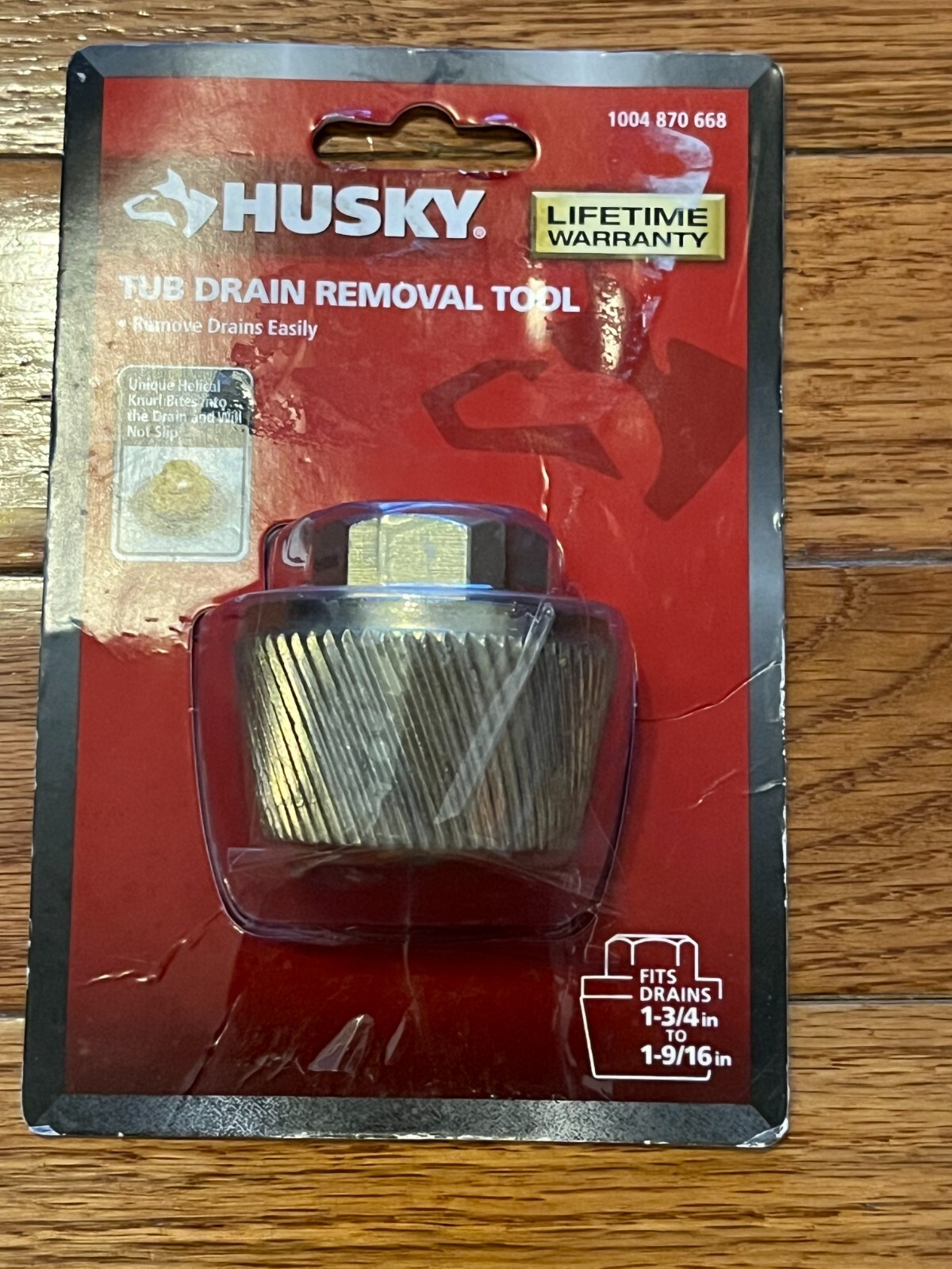 Husky Tub Drain Removal Tool For Drains Model 4100750111 Open Box