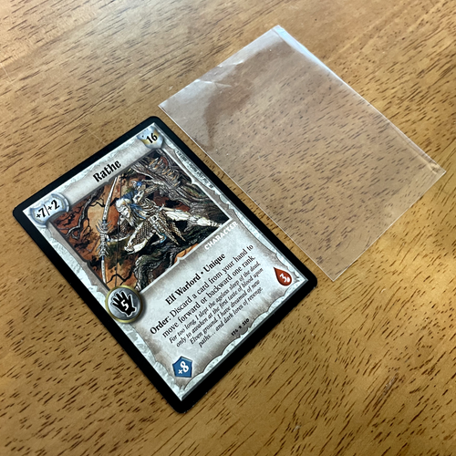 π‘ Rathe - Elf - Elves - Warlord Saga of the Storm CCG - Original SotS - Rogue - Picture 3 of 4