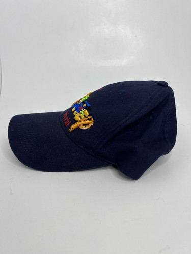 VTG Walt Disney World Embroidered Logo Black Snapback Hat Mickey Tigger Pooh EUC - Picture 3 of 8