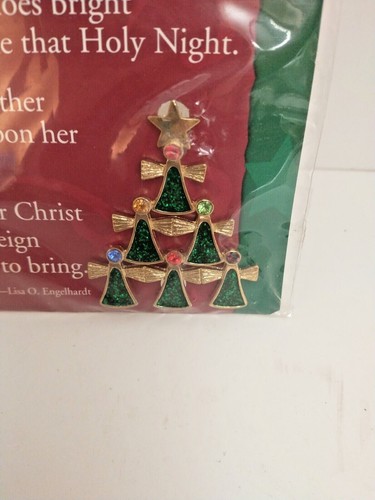 Vintage The Colors of Christmas Christmas Tree Pin by Abbey Press 2002 - Picture 5 of 10