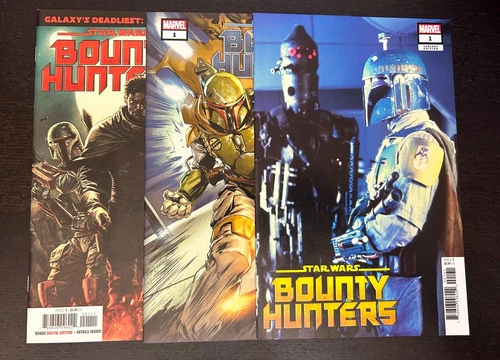 STAR WARS BOUNTY HUNTERS #1 (Marvel 2020) -- 1st + 2nd Print + Boba Fett Movie