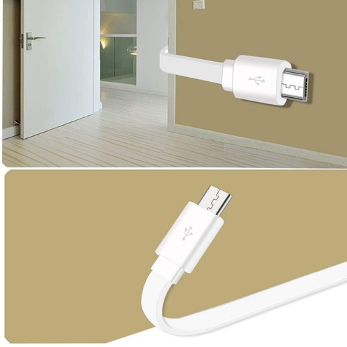 Paquete de 2 cables de extensión de alimentación Wyze Cam cable cargador de cámara de carga plana USB de 20 pies - Imagen 3 de 6