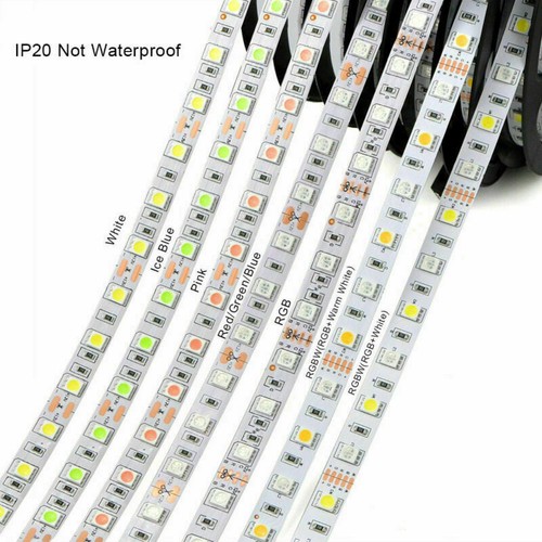 12V 24V 5050 5M 60LEDs/m Strip Light Waterproof RGB CCT RGBW RGBWW String Lights - Picture 2 of 26