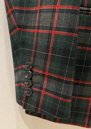 NWT $160 Men’s J. Ferrar Green Red Plaid Sport Coat Blazer 34/36 Reg - Picture 8 of 9