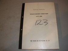 Makino MC86 CNC Mill Parts Manual 