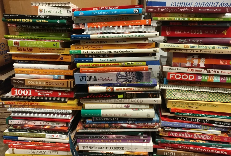 Lot of 20 Cooking Baking Recipe Grilling Low-Fat Ingredient Books MIX-UNSORTED Foto 4 de 4